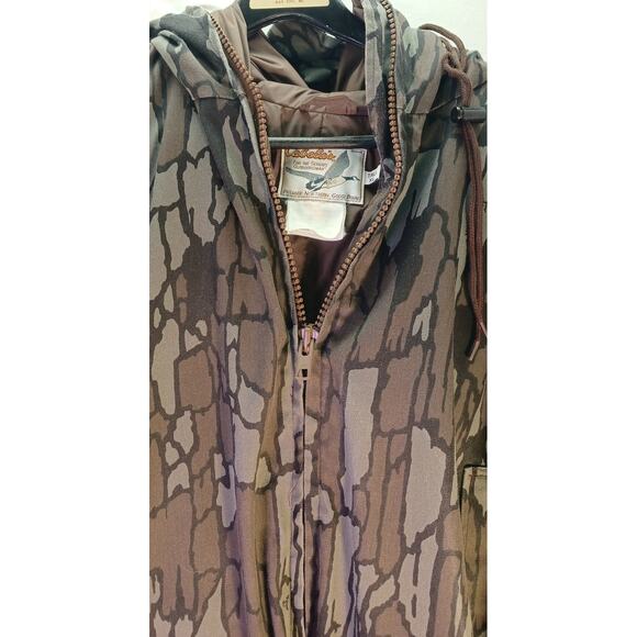 VTG Cabela's Camo Hunting Overalls/Coveralls, Tall XL Down Insulated Trebark - Picture 3 of 8